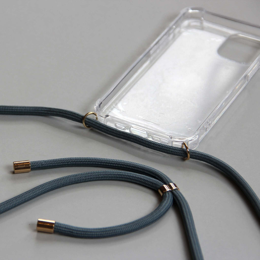 Transparent phonecase with adjustable cord